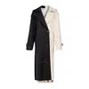 Pcfg Women's Neutrals / Black Free Heaven Multicolor Trenchcoat In Black