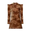 PCFG WOMEN'S NEUTRALS / BROWN SIN DRESS - LEOPARD