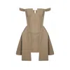 Pcfg Women's Neutrals Corset Dress - Moon Rock