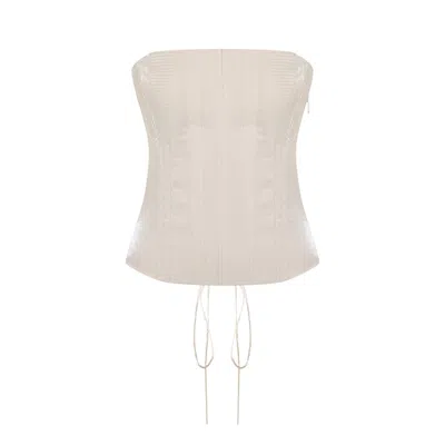 Pcfg Women's Neutrals Daydreamers Structured Corset In White