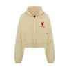 Pcfg Women's Neutrals / Green Destroyed Zip Up Hoodie - Chino Green In Green
