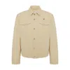 Pcfg Women's Neutrals Logo Denim Jacket - Chino Neutral