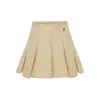 Pcfg Cotton Pleated Skirt In Neutral