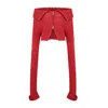 Pcfg Women's Red Your Itch Knit Crop Top - Samba In Red