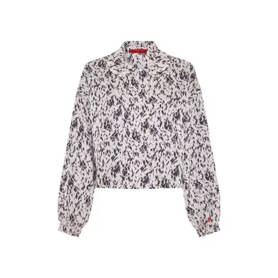 Pcfg Women's The Party Edit Satin Cropped Bomber Jacket In Gray