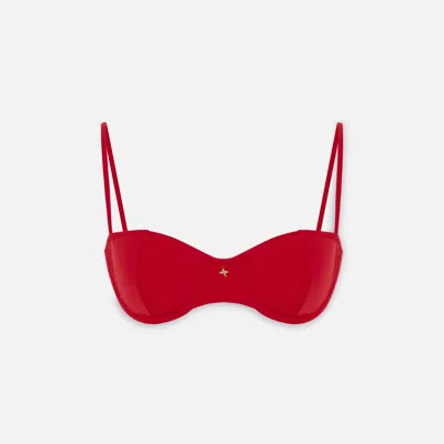 Pcfg Women's The Solar Reflections Balconette Bikini Top - Red