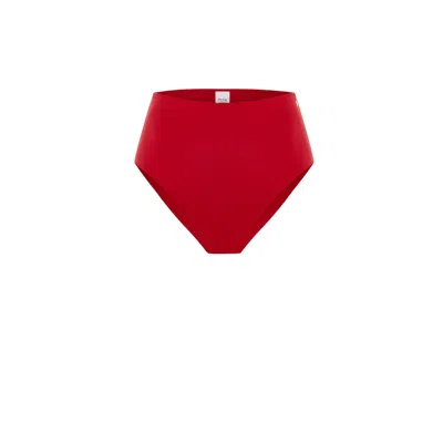 Pcfg Women's The Solar Reflections High-waisted Bikini Bottom - Red