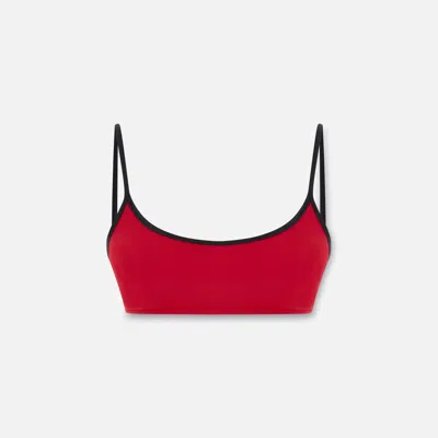 Pcfg Women's The Solar Reflections Scoope Bikini Top - Red