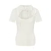 Pcfg Women's White Tailored Corset Tee Top In White