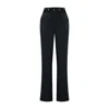 Pcfg Women's Woven Pant With Metal Button - Jet Black In Black