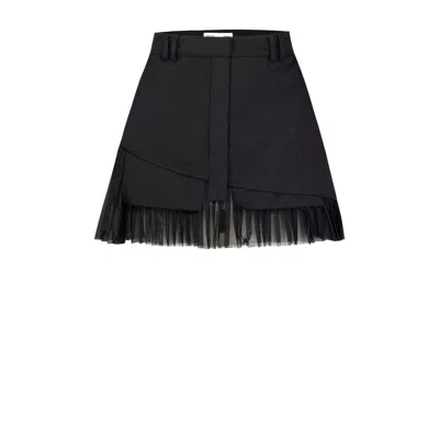 Pcfg Women's Your Itch Pleated Skirt - Jet Black