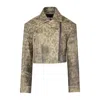 Pcfg Women's Your Itch Wash Effect Leather Jacket In Green
