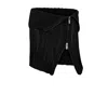 Pcfg Women's Your Itch Zipped Knit Skirt - Black In Black
