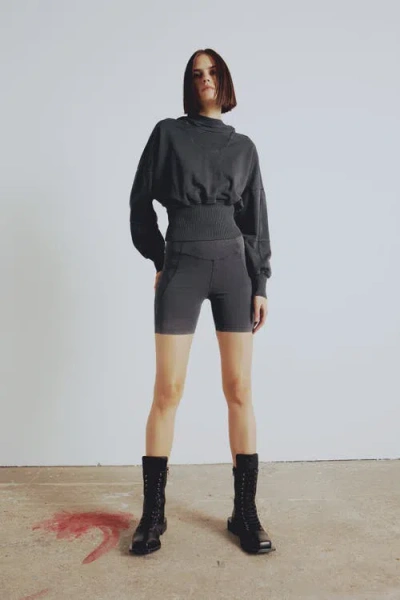 Pcfg Your *itch Acid Wash Hoody In Black