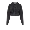 Pcfg Women's Grey Your Itch Acid Wash Zipped Hoody In Black