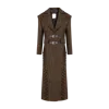 Pcfg Women's Green / Brown Your Itch Cashmere Blend Long Overcoat - Brown In Brown