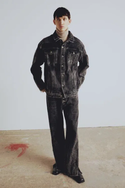 Pcfg Your *itch Colorblocked Denim Pant In Black