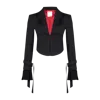 Pcfg Women's Black Your Itch Corset Blazer Jacket In Black
