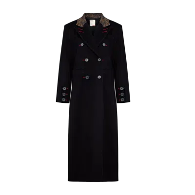 Pcfg Your *itch Oversized Long Overcoat In Black