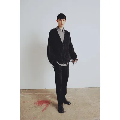 Pcfg Your *itch Ripped Knit Cardigan In Black