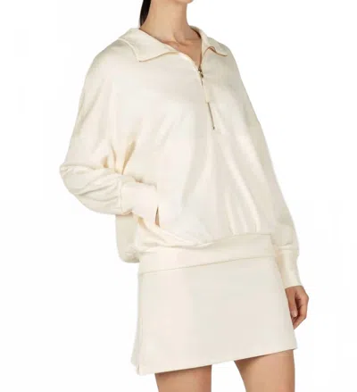 P.cill Ava Pull-up Skort In Eggshell In White