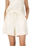 P.cill Butter Modal Shorts In Eggshell In White