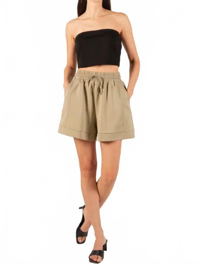 P.cill Butter Modal Shorts In Taupe In Brown