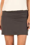 P.cill Butter Modal Skort In Charcoal In Gray