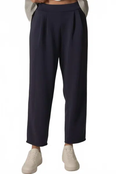 P.cill Butter Tapered Pants In Navy In Blue
