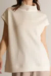 P.cill Elison Oversized Top In Ivory In Multi