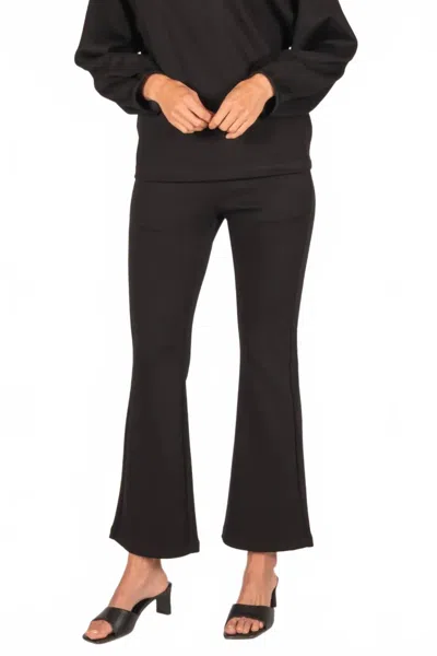 P.CILL FLARE PANTS IN BLACK