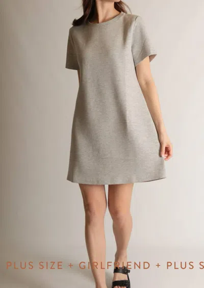 P.cill Modal Dress In Heather Grey
