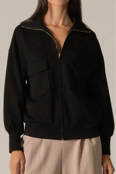 P.cill Modal Utility Jacket In Black