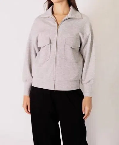 P.cill Modal Utility Jacket In Grey In Gray