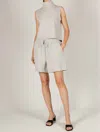 P.cill Scuba Shorts In Heather Grey