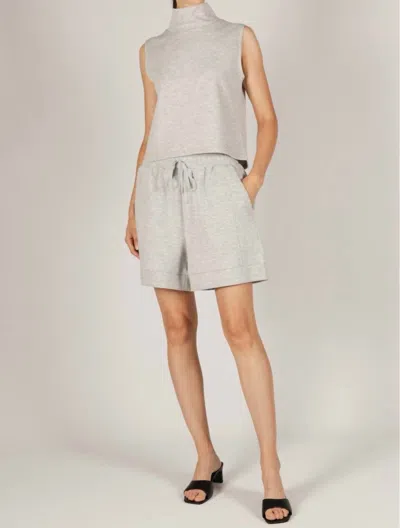 P.cill Scuba Shorts In Heather Grey In Gray