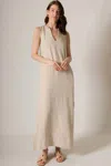 P.cill Sunlit Stroll Linen Maxi In Beige In Beige