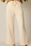 P.cill Tru Side Binding Wide Leg Pants In Eggshell In White