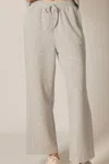 P.cill Tru Side Binding Wide Leg Pants In Heather Gray In Grey