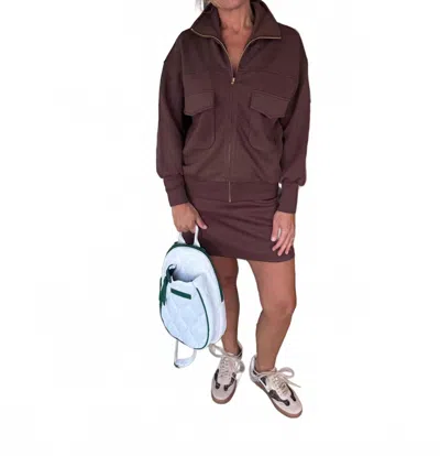 P.cill Women's Coco Skort In Brown