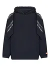Pdf Bandana-print Hooded Sweater In Blue