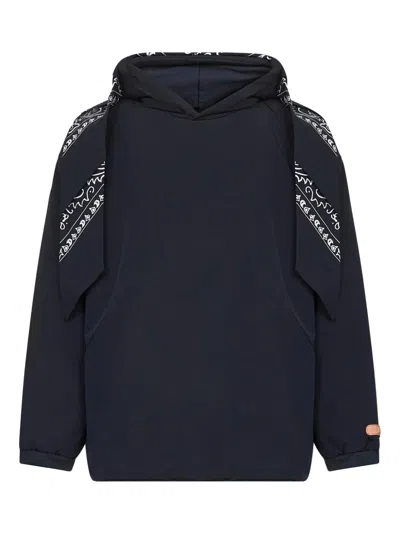 PDF BANDANA-PRINT HOODED SWEATER