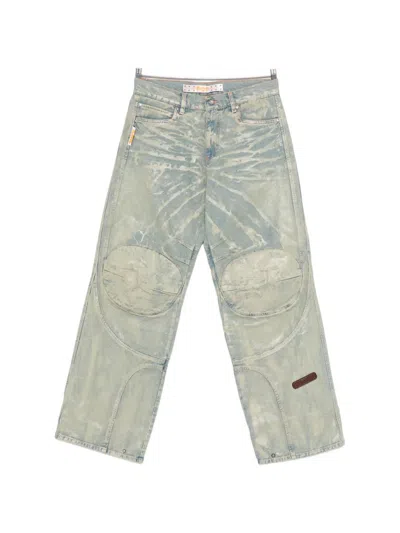Pdf Biker Mice Panelled Jeans In Green