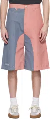 Pdf Blue & Pink Low Ride Shorts In No Wash