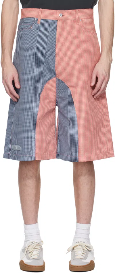 Pdf Blue & Pink Low Ride Shorts In No Wash