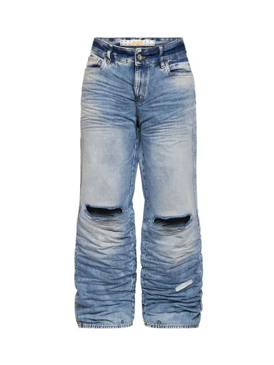 Pdf Blue Crinkled-effect Denim Rich Kid Jeans