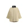 Pdf Channel Oversized Cotton Jacket In Sand