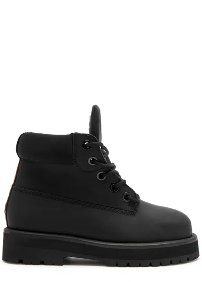 Pdf Channel Strada Gum Leather Boots In Black