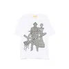 Pdf Checkered Graphic Print T-shirt In Multi