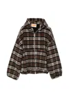 Pdf Check-pattern Zip-up Hoodie In Multi